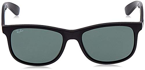 Ray-Ban Andy RB4202 606971 - Gafas de sol no polarizadas, negro mate / verde oscuro, 55 mm