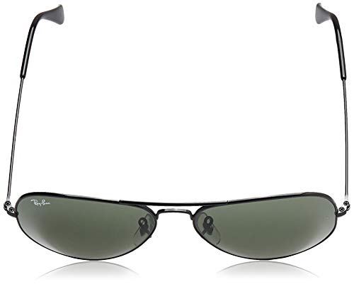 Ray-Ban Aviator Gafas de sol, Black, 55 para Hombre