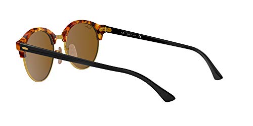 Ray-Ban Clubround Gafas de sol, Spotted Brown Havana, 51 Unisex-Adulto