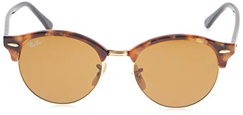 Ray-Ban Clubround Gafas de sol, Spotted Brown Havana, 51 Unisex-Adulto