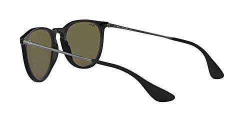 Ray Ban, Erika Color Mix - Gafas de sol unisex, rama color negro y lente color azul, talla 54 mm