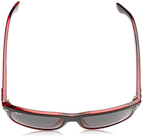 Ray-Ban Highstreet Gafas de sol, Top Mat Black on Red Trasp, 55 para Hombre