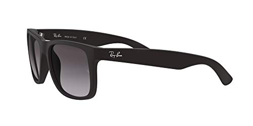 Ray-Ban Justin RB4165 - Gafas de sol Unisex, Negro (Black Rubber), 51 mm