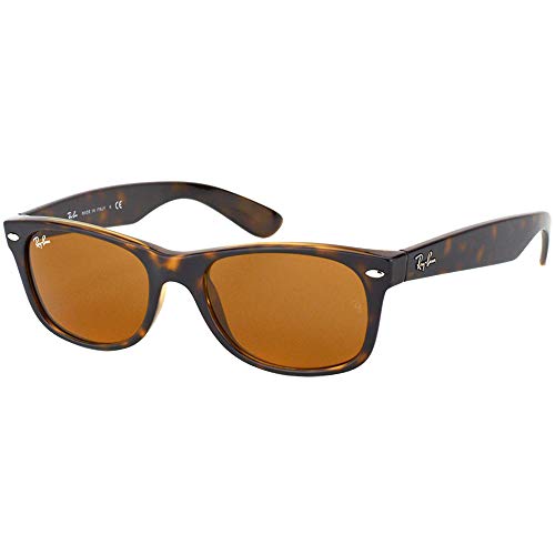Ray-Ban New Wayfarer - Gafas de sol unisex, color marrón (havana), talla 52 mm