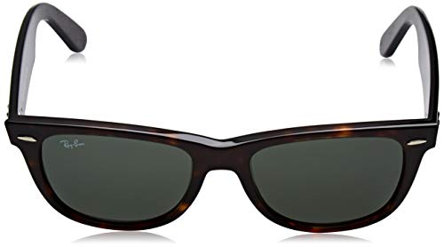 Ray-Ban Original Wayfarer Classic Gafas de sol, Marrón (Tortoise Frame With Green G/15 Lenses), 54.0 Unisex Adulto