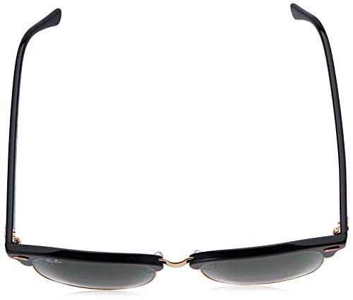Ray-Ban RayBan Clubmaster Gafas de sol, Negro (Black Frame With G/15 Lenses), 55.0 Unisex Adulto