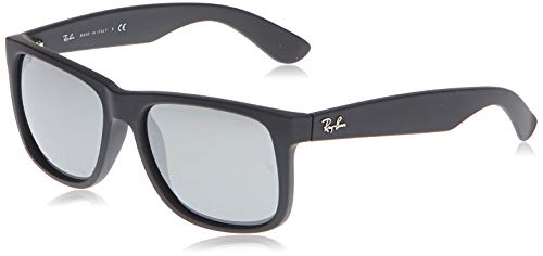 Rayban Justin RB4165 - Gafas de sol Unisex, Negro (Gris 622/6G), 55 mm