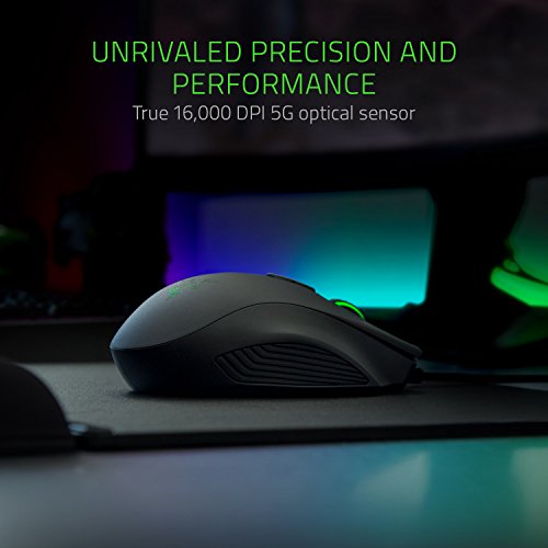 Razer Naga Trinity - Ratón para Juegos MOBA/MMO (3 Placas Laterales Intercambiables, Sensor Óptico de 5G de 16 000 PPP, hasta 19 Botones Programables), Negro