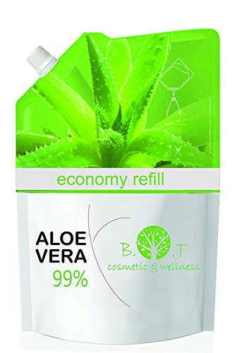 Recarga Ahorro 99% Gel Puro de Aloe Vera 1000 ml - recarga económica 1 kg