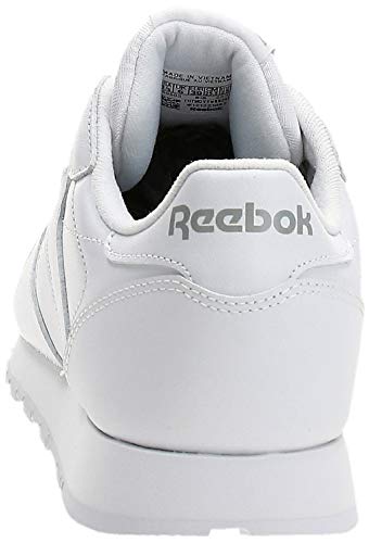 Reebok Classic Leather - Zapatillas de cuero para hombre, Blanco, 39