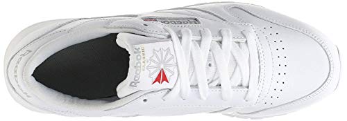 Reebok Classic Leather - Zapatillas de cuero para hombre, Blanco, 39