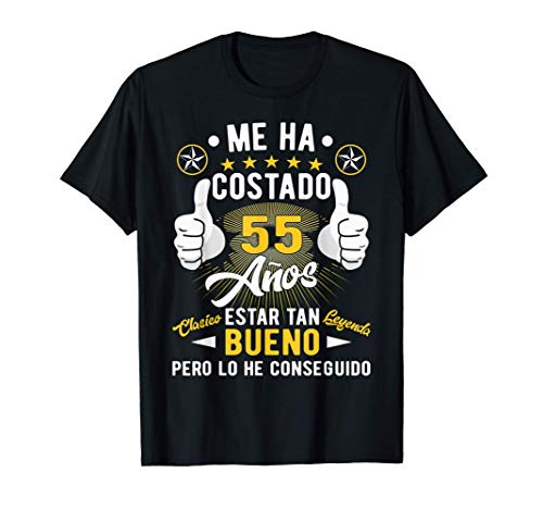 Regalo 55 cumpleaños hombres mujeres 55 años Camiseta