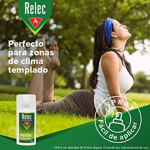 Relec Herbal Spray Repelente Eficaz Antimosquitos con Ingredientes de Origen Natural - 75 ml