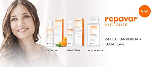 Repavar Revitalizante Crema de Dia, Crema hidratante antioxidante con Vitamina C. 50 Ml