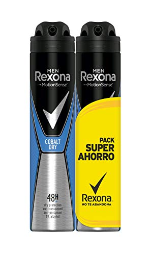Rexona Desodorante Antitranspirante Pack Ahorro Cobalt - 2 unidades, 2 x 200 ml
