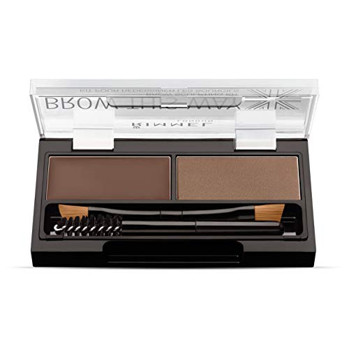 Rimmel London Brown This way Kit esculpidor de cejas, Tono 002 Medium Brown - 1.1 gr