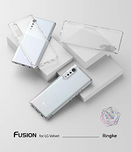 Ringke Fusion Diseñado para Funda LG Velvet, Carcasa Protección Resistente Impactos TPU + PC Funda para LG Velvet - Clear