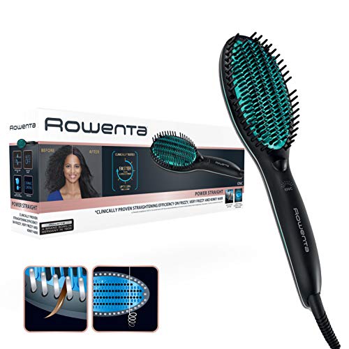 Rowenta CF5820F0 Power Straight Cepillo especial para cabello muy rizado, con generador de iones y temperatura regulable hasta 200