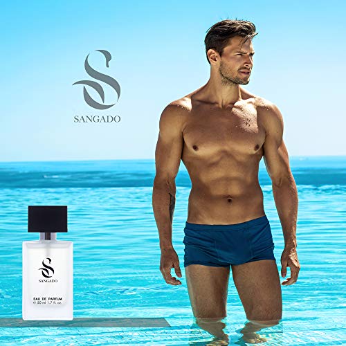 SANGADO Acqua Genovese Perfume para Hombres, Larga Duración de 8-10 horas, Olor Lujoso, Aromática Acuática, Francesas Finas, Extra Concentrado (Eau de Parfum), Spray de 50 ml, Un Gran Regalo