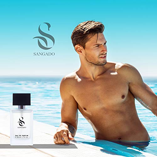 SANGADO Acqua Genovese Perfume para Hombres, Larga Duración de 8-10 horas, Olor Lujoso, Aromática Acuática, Francesas Finas, Extra Concentrado (Eau de Parfum), Spray de 50 ml, Un Gran Regalo