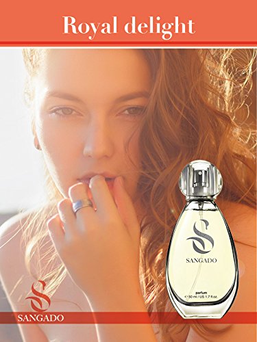 SANGADO Deleite Real Perfume para Mujeres, Larga Duración de 8-10 horas, Olor Lujoso, Floral Frutal, Francesas Finas, Extra Concentrado (Parfum), Spray de 50 ml, Un Gran Regalo Para Mujeres