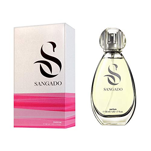 SANGADO Deleite Real Perfume para Mujeres, Larga Duración de 8-10 horas, Olor Lujoso, Floral Frutal, Francesas Finas, Extra Concentrado (Parfum), Spray de 50 ml, Un Gran Regalo Para Mujeres