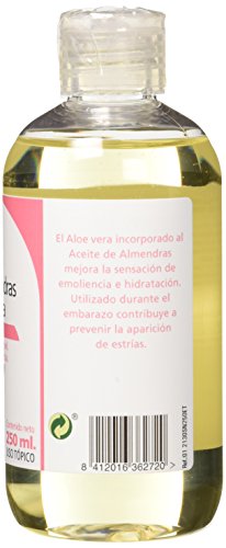 Sanon Cosmética Natural, Aceite de Almendras con Aloe Vera, 250 ml