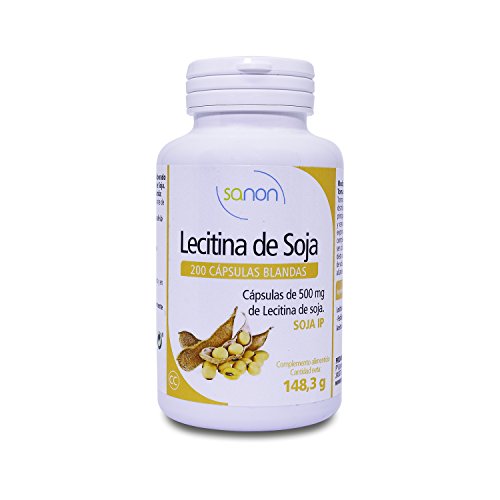 SANON - SANON Lecitina de Soja 200 cápsulas blandas de 735,19 mg