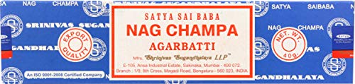 Satya Nag Champa Incense - Paquete de 12 palitos perfumados