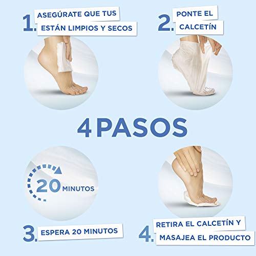 Scholl Mascarilla Nutritiva Para Pies, Hidratación Intensa en 20 Minutos – 1 Par (2 Mascarillas)