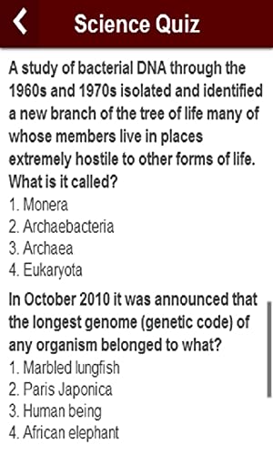 Science Quiz