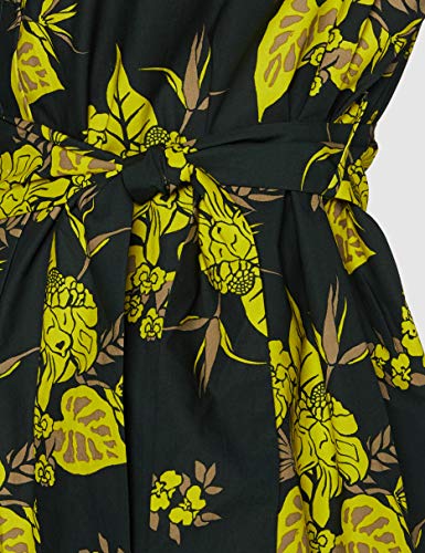 Scotch & Soda Maison Printed Crispy Cotton Dress with Tie Vestido, Multicolor (Combo A 0217), Medium para Mujer