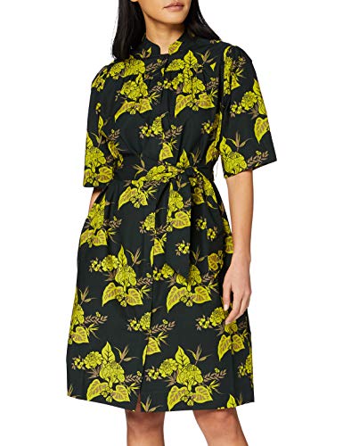 Scotch & Soda Maison Printed Crispy Cotton Dress with Tie Vestido, Multicolor (Combo A 0217), Medium para Mujer