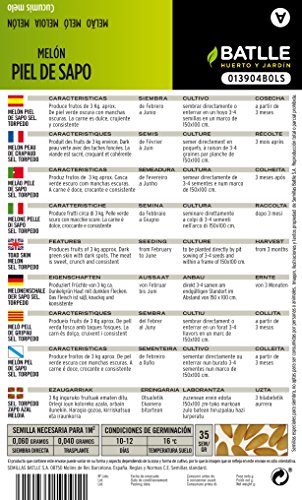 Semillas Hortícolas - Melón Piel de Sapo sel. Torpedo - Batlle