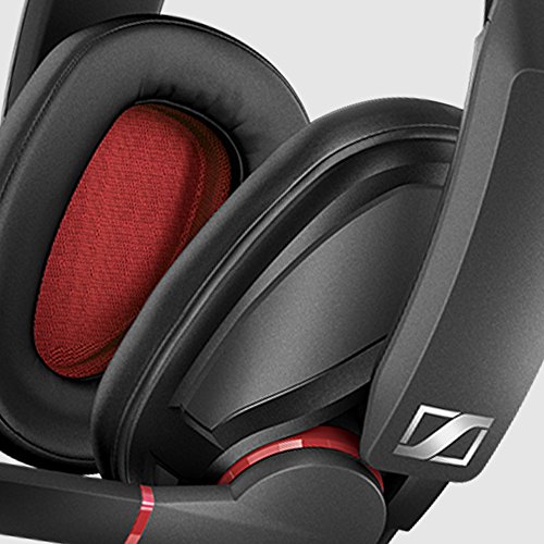 Sennheiser GSP 350 - Microauricular Cerrado para Gaming, Color Negro y Rojo