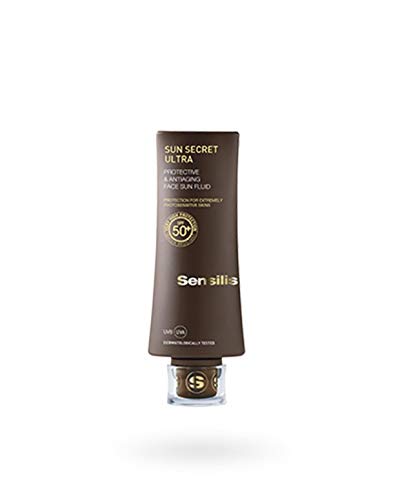 Sensilis - Crema Sun Secret Face Ultra Fluido, SPF 50+, 40 ml