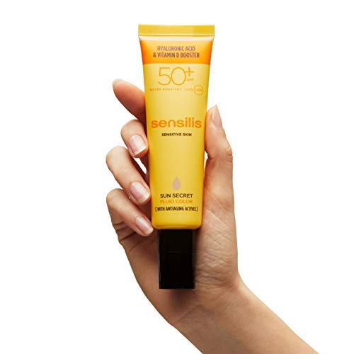 Sensilis Sun Secret - Crema Facial Protectora Antiedad con Color y SPF50+ - 50 ml