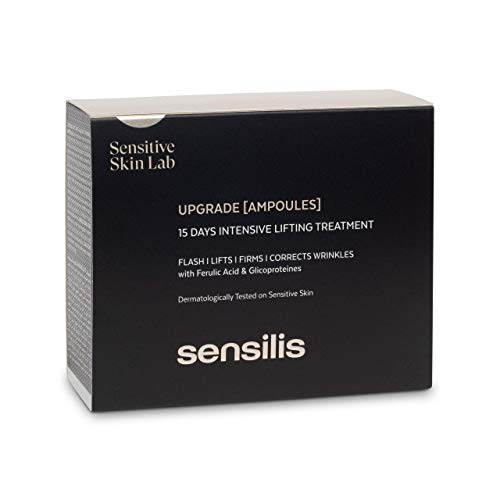 Sensilis - Upgrade Chrono Lift - Ampollas Faciales Antiedad y Reafirmantes, 15 Unidades