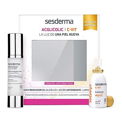 SESDERMA PACK ACGLICOLIC CLASSIC FORTE CREMA GEL + C-VIT LIPOSOMAL MIST