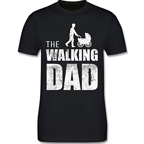 Shirtracer Camisetas Hombre The Walking Dad Regalo de cumpleaños para el Padre (Negro, XXL)