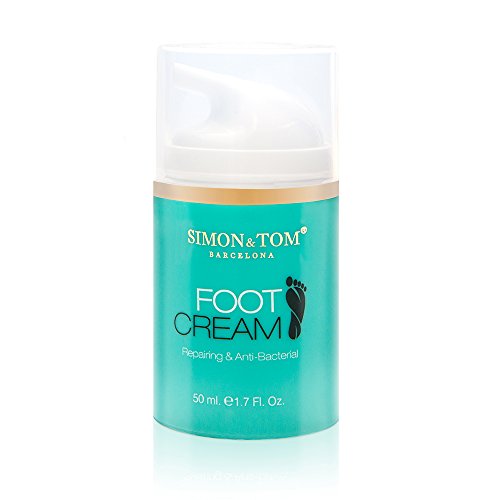 Simon & Tom - Crema para Pies - con Aceite de Argán, Aceite de Árbol de Té y Menta, Hidratante y Regeneradora, Repara la Piel Seca, los Talones Agrietados y Alivia el Picor, 50ml