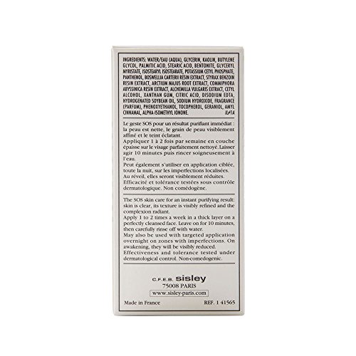 Sisley Mascarilla profundamente purificante con resinas tropicales (piel mixta y grasa), 60 ml