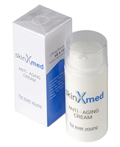 skinXmed Crema facial Antiarrugas para mujer y hombre | Hidratante, anti-manchas, anti-ojeras | acción anti-edad con ácido hialurónico | Día y Noche | cara, cuello, escote | 30ml