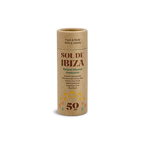 Sol De Ibiza Plastic Free Stick - Natural Mineral Sunscreen SPF50