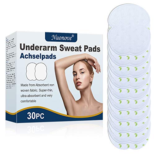 Sudor Almohadillas, Almohadillas de sudoración para Axilas, Underarm Sweat Pads, para hombres y mujeres, cómodas, no visibles, extra adhesivas, desechables/escondidas, Absorción Sudor y Eliminar Olor