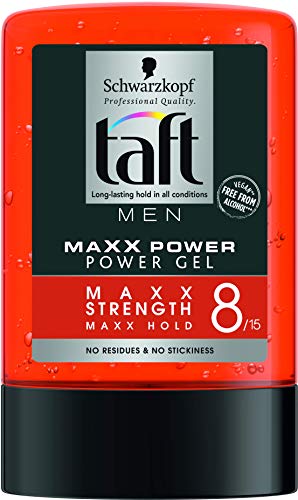 Taft - Gel 8 Maxx Power - Fijación ultra fuerte sin residuos. No pegajoso - 300 ml - Schwarzkopf