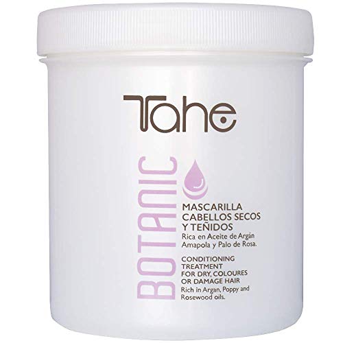 Tahe Botanic Mascarilla de Pelo Teñido/Mascarilla para Cabellos Teñidos y Secos Efecto Regenerador, 700 ml