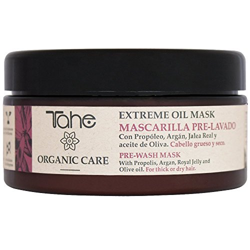 Tahe Mascarilla pre-lavado Extreme Oil Organic Care, Cabello grueso y seco, 300 ml