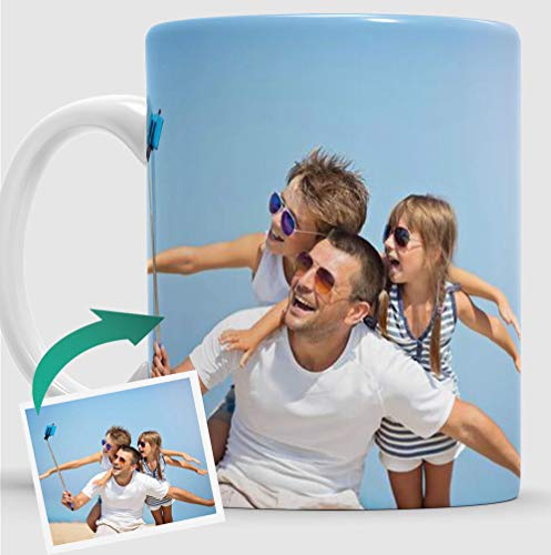 Taza Personalizada con Foto Original para Regalo. Con tu Imagen y Grabado Texto.