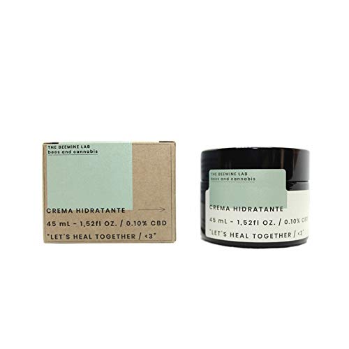 THE BEEMINE LAB Crema Facial Hidratante CBD y Miel, Blanco, 45 ml